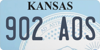 KS license plate 902AOS