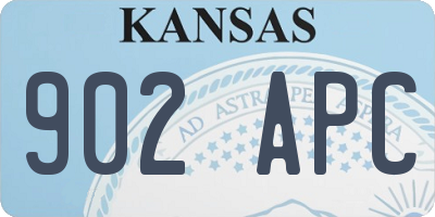KS license plate 902APC
