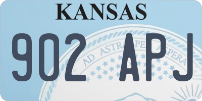 KS license plate 902APJ