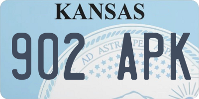 KS license plate 902APK