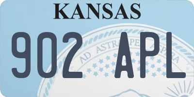 KS license plate 902APL
