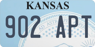 KS license plate 902APT