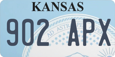 KS license plate 902APX