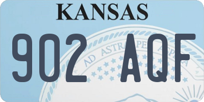 KS license plate 902AQF