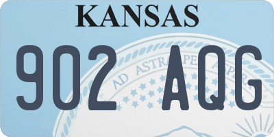 KS license plate 902AQG
