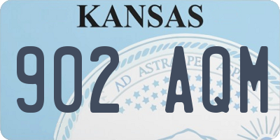 KS license plate 902AQM