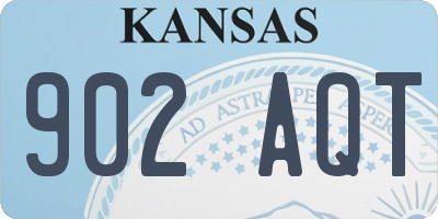 KS license plate 902AQT