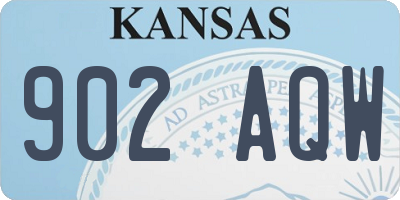 KS license plate 902AQW