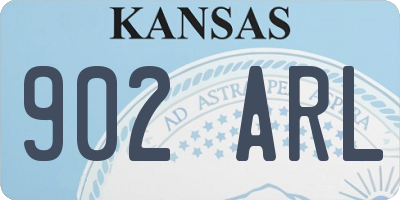 KS license plate 902ARL