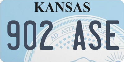 KS license plate 902ASE