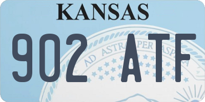 KS license plate 902ATF