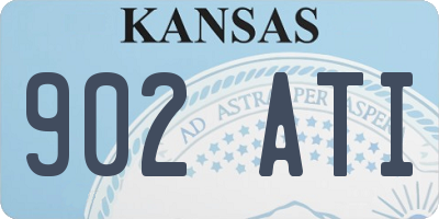 KS license plate 902ATI