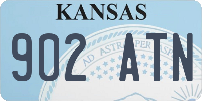 KS license plate 902ATN