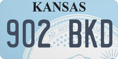 KS license plate 902BKD