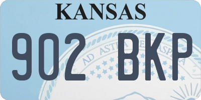 KS license plate 902BKP