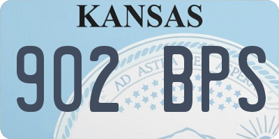 KS license plate 902BPS