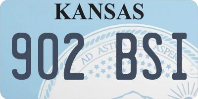 KS license plate 902BSI