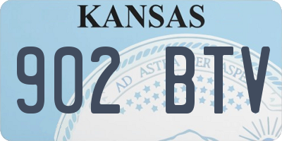 KS license plate 902BTV