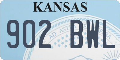 KS license plate 902BWL