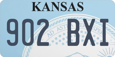KS license plate 902BXI