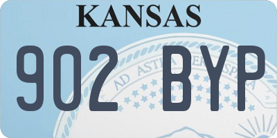 KS license plate 902BYP