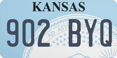 KS license plate 902BYQ