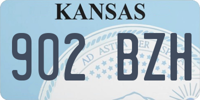 KS license plate 902BZH