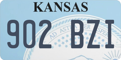 KS license plate 902BZI