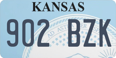 KS license plate 902BZK
