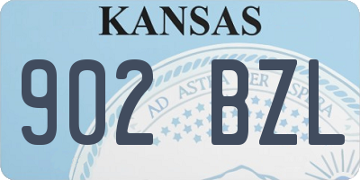 KS license plate 902BZL