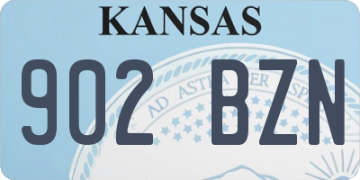 KS license plate 902BZN