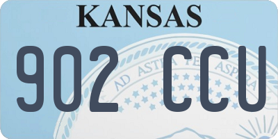 KS license plate 902CCU