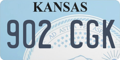 KS license plate 902CGK
