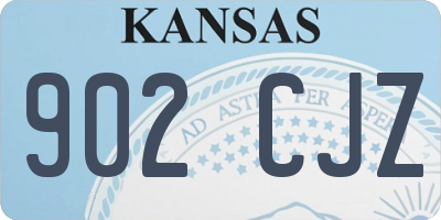 KS license plate 902CJZ