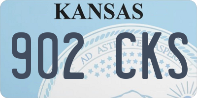 KS license plate 902CKS