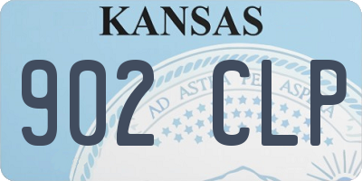 KS license plate 902CLP