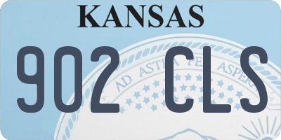 KS license plate 902CLS