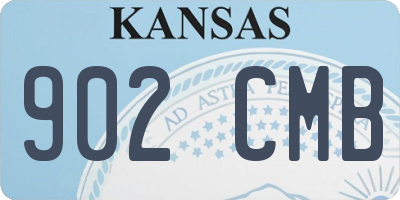 KS license plate 902CMB