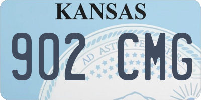 KS license plate 902CMG