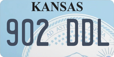 KS license plate 902DDL