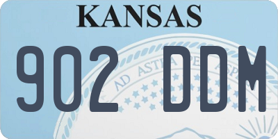 KS license plate 902DDM
