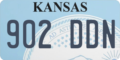 KS license plate 902DDN