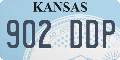 KS license plate 902DDP