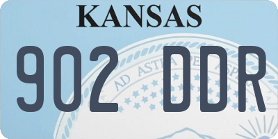 KS license plate 902DDR