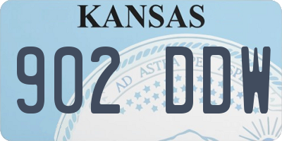 KS license plate 902DDW