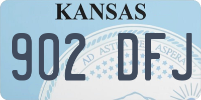 KS license plate 902DFJ