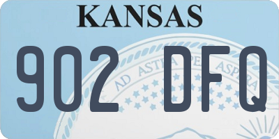 KS license plate 902DFQ