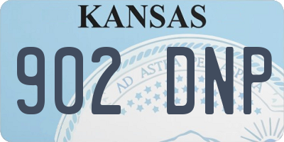 KS license plate 902DNP