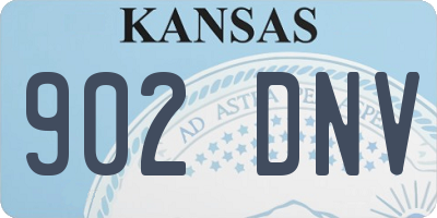 KS license plate 902DNV