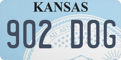 KS license plate 902DOG